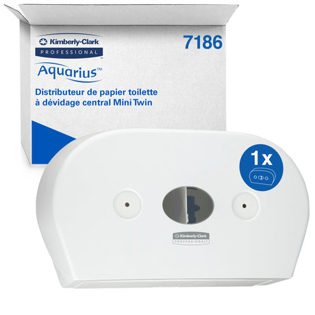 DISTRIBUTEUR DE PAPIER TOILETTE À DÉVIDAGE CENTRAL SCOTT® CONTROL MINI DOUBLE BLANC