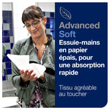 ESSUIE-MAINS ROULEAU TORK MATIC® ADVANCED H1 BLANC 150M 2 PLIS ECOLABEL X6