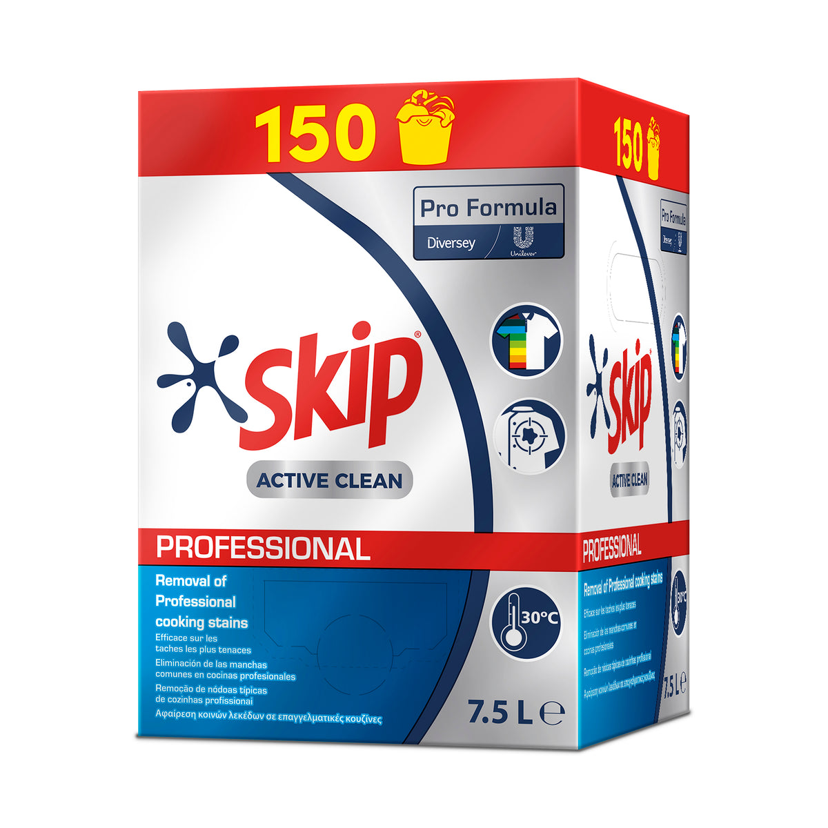 LESSIVE LIQUIDE TOUS TEXTILES SKIP PROFESSIONNAL 7.5L