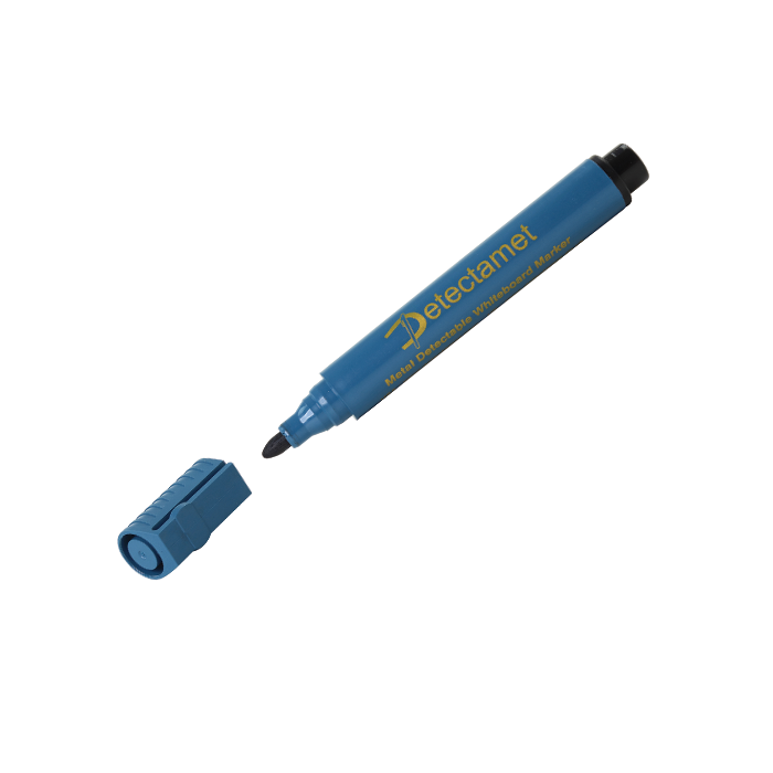 MARQUEUR TABLEAU BLANC POINTE OGIVE BLEU DETECTABLE X10