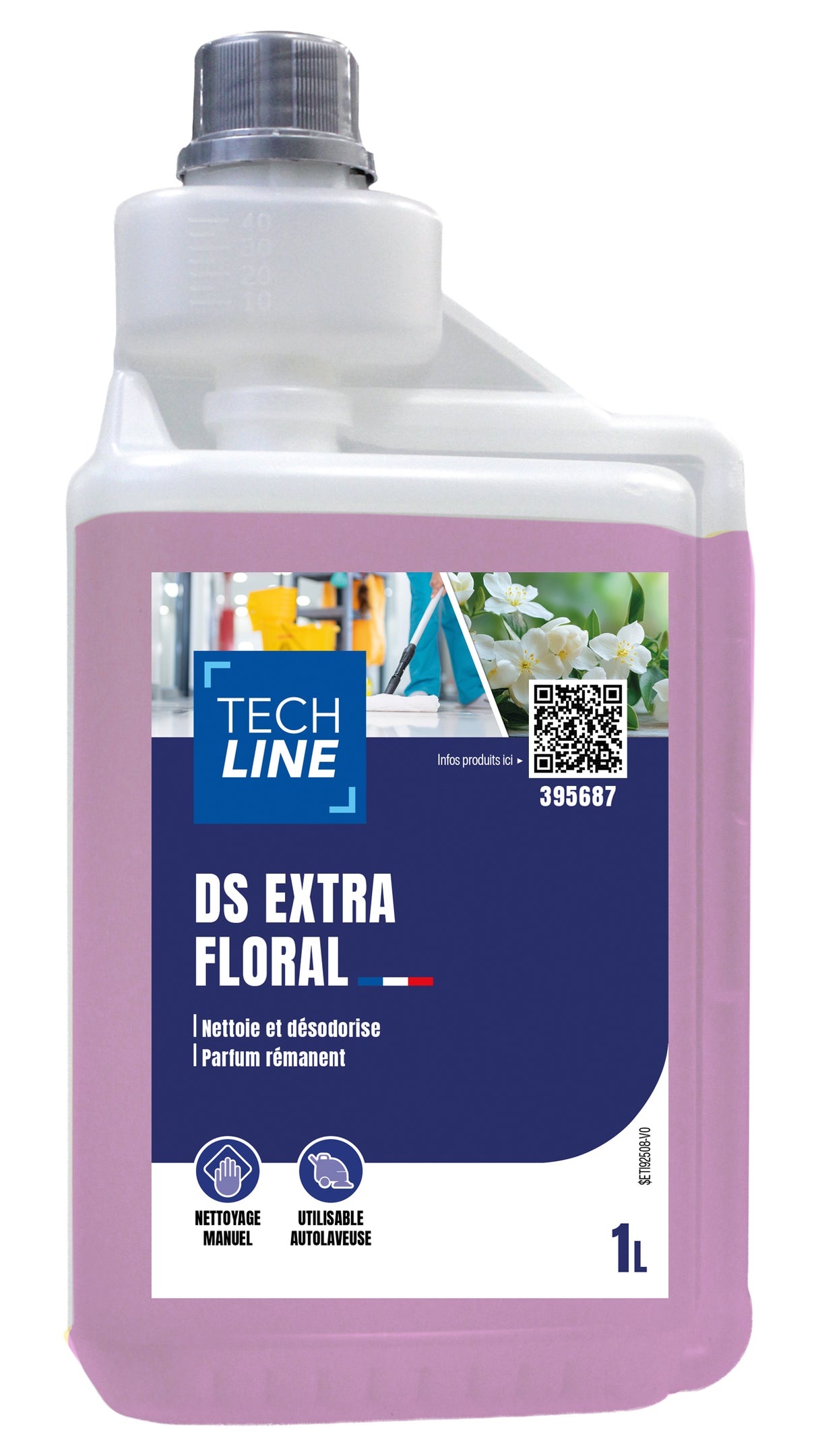 DETERGENT SURODORANT DS EXTRA FLORAL TECHLINE 1L DOSEUR