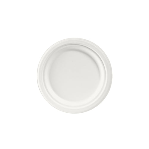 ASSIETTE RONDE BAGASSE Ø170MM BLANC X500