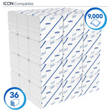 PAPIER TOILETTE PLIÉ SCOTT® BLANC 250 FORMATS 2 PLIS ECOLABEL X36