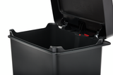 POUBELLE 46L CHARBON À PÉDALE INOX RUBBERMAID