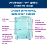 DISTRIBUTEUR D’ESSUIE-MAINS ROULEAUX TORK® W6 BLANC & BLEU