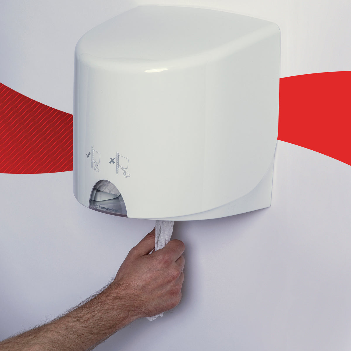 ESSUYEUR POUR NETTOYAGE LEGER WYPALL L10 GENERAL CLEAN BOBINE DEVIDAGE CENTRAL BLANC 630 FORMATS 1 PLI 18,5X38CM ECOLABEL X6