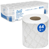 PAPIER TOILETTE PETIT ROULEAU SCOTT® ESSENTIAL BLANC 350 FORMATS 2 PLIS ECOLABEL X64