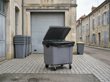 HOUSSE CONTENEUR 750L BASSE DENSITE DECHETS LOURDS NOIR X25