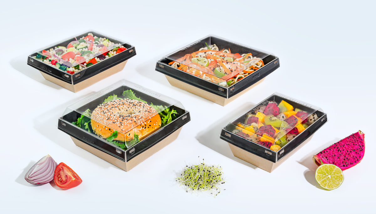 BOITE CARTON LUXIFOOD 900ML AVEC COUVERCLE RPET X160