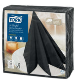 SERVIETTE 39X39CM NON TISSÉ TORK®LINSTYLE® DINNER NOIR X600