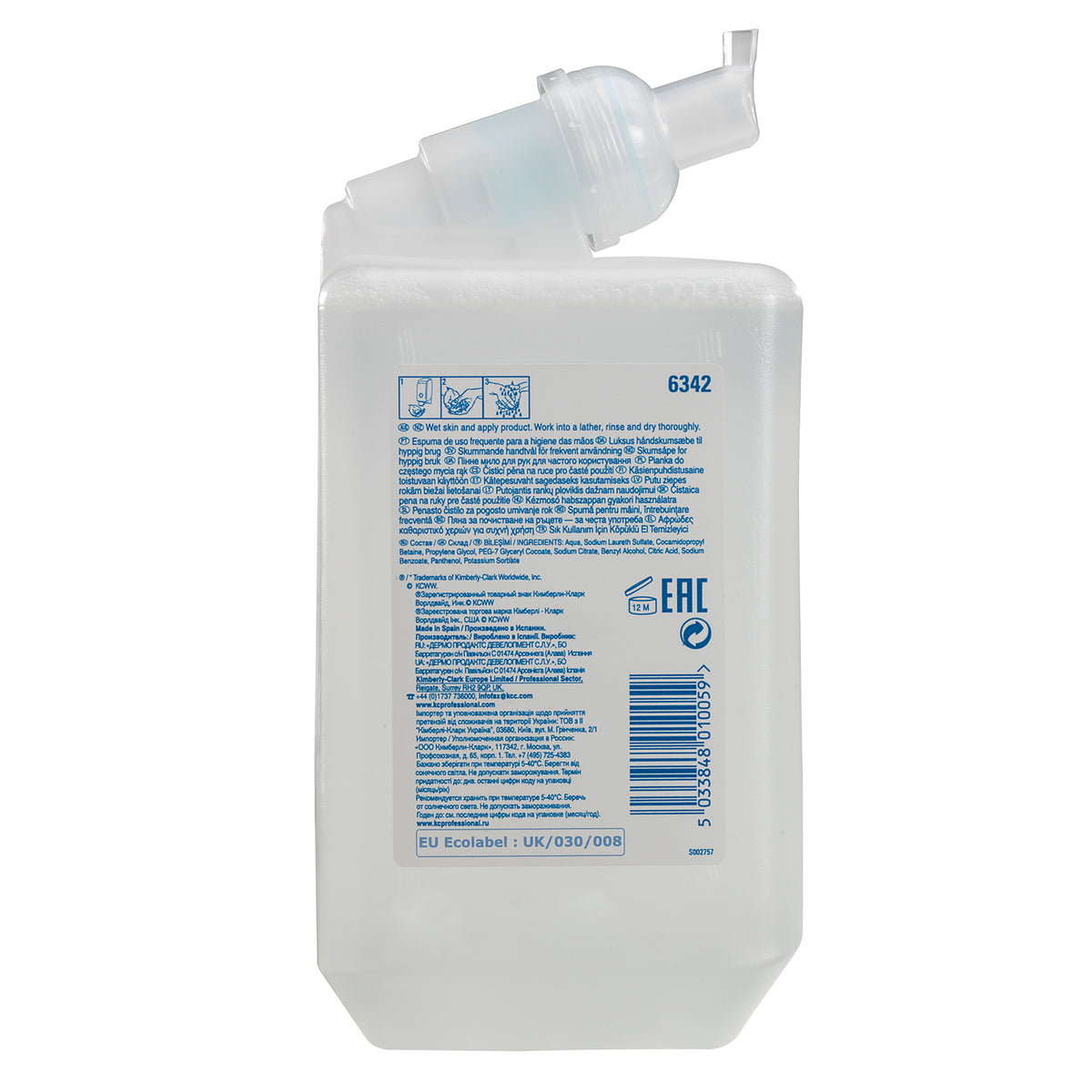 SAVON MOUSSE SCOTT® CONTROL  CARTOUCHE 1L X6