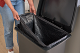 POUBELLE TRI 71L PÉDALE SIMPLE OU DOUBLE FLUX CHARCOAL