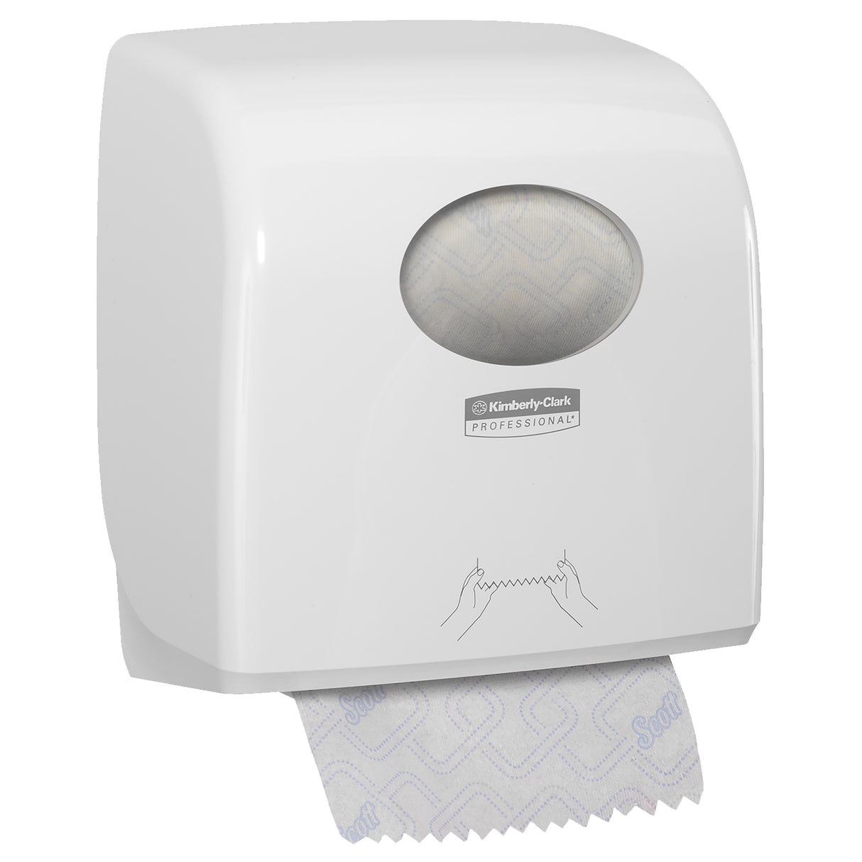 DISTRIBUTEUR D’ESSUIE-MAINS ROULEAUX AQUARIUS SLIMROLL BLANC PBS