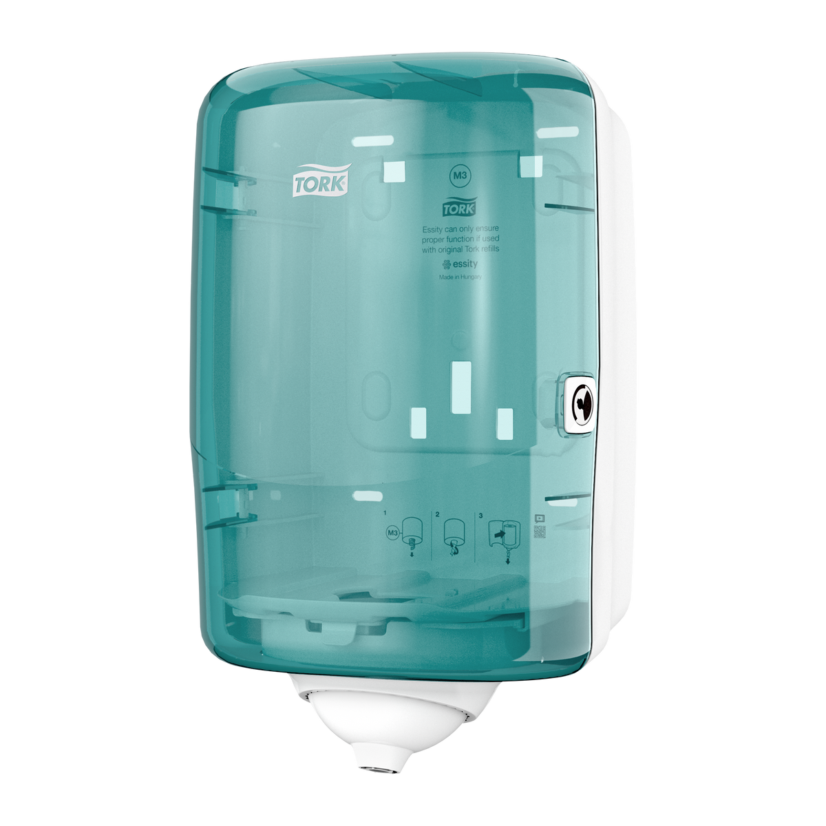 DISTRIBUTEUR DE BOBINE A DEVIDAGE CENTRAL TORK REFLEX MINI M3 TURQUOISE