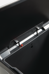 POUBELLE 45L ELITE CHARBON A PEDALE INOX
