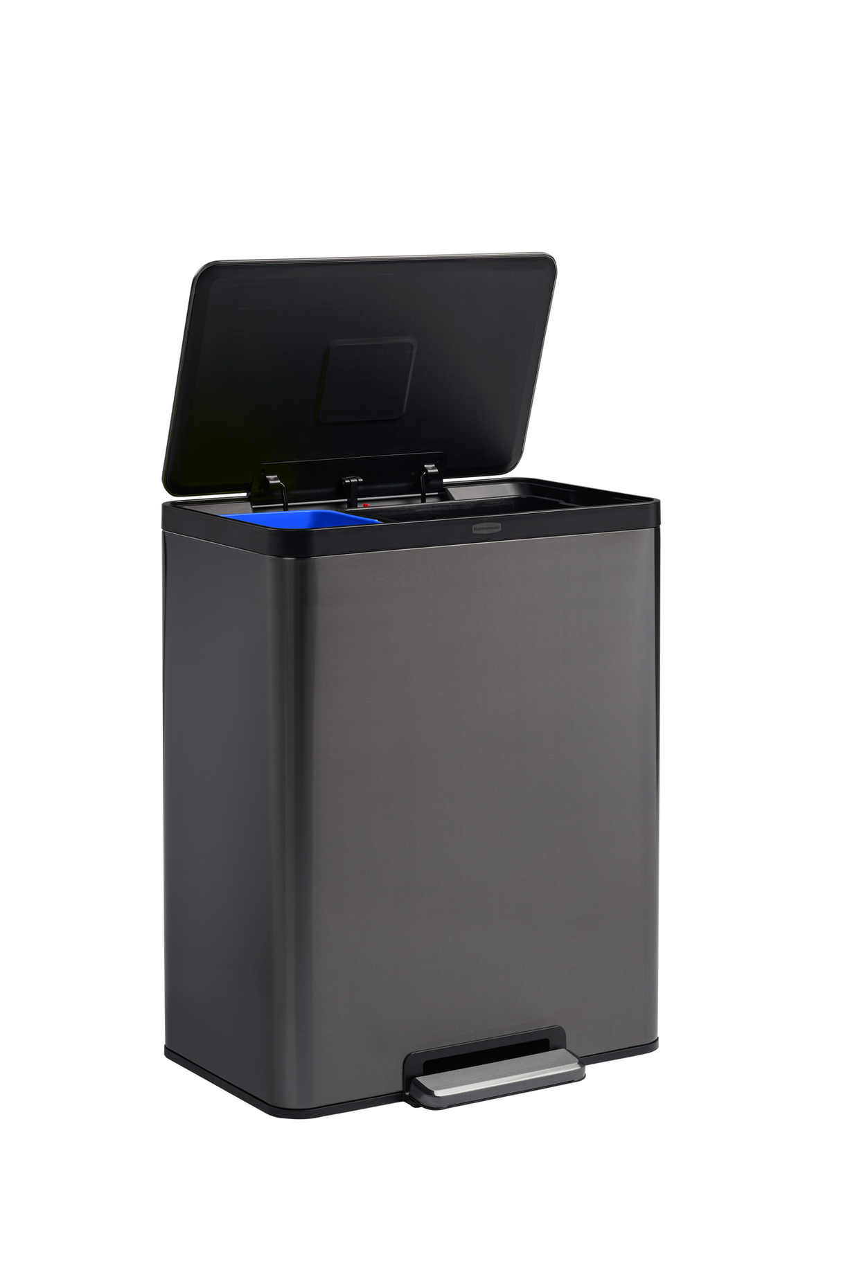 POUBELLE 60L ELITE INOX CHARBON