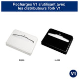 COUVRE-SIEGE TORK® ADVANCED BLANC 36.5X42CM X250