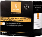 ÉTIQUETTES HYDROSOLUBLES 7,1X5,1 CM X250