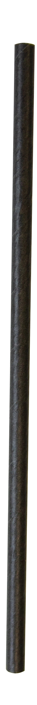 PAILLE DROITE 20CM PAPIER NOIR X250