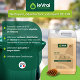 DESINFECTANT MATERIEL ET LOCAUX DECHETS ODOM LE VRAI PROFESSIONNEL 5L