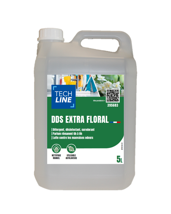 DETERGENT DESINFECTANT SURODORANT DDS EXTRA TECHLINE FLORAL 5L