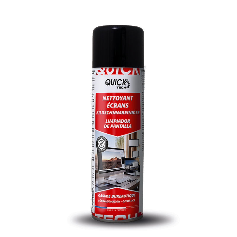 NETTOYANT ECRAN ORDINATEUR QUICK TECH 400ML