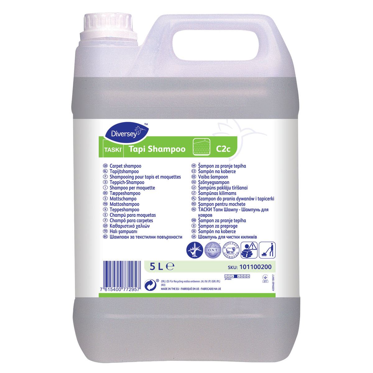 NETTOYANT MOQUETTES TASKI TAPI SHAMPOO 5L