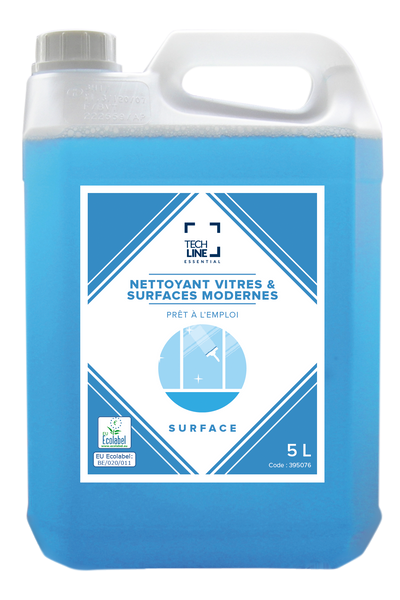 NETTOYANT VITRES ET SURFACES MODERNES TECHLINE ECOLABEL EU 5L