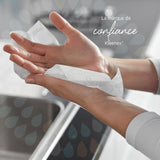 ESSUIE-MAINS PLIÉS EN V KLEENEX® ULTRA BLANC 22X32CM 96 FORMATS 3 PLIS ECOLABEL X15