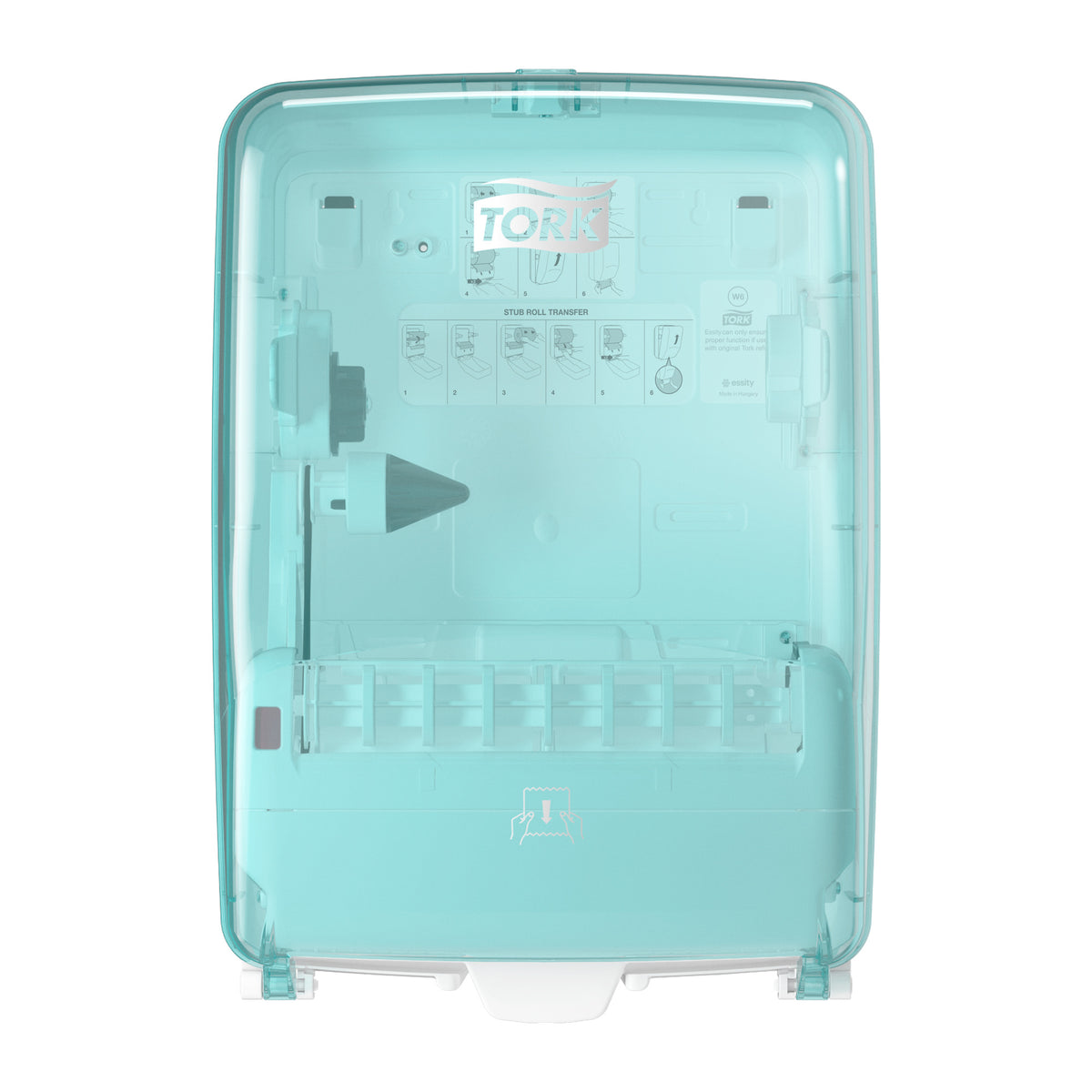 DISTRIBUTEUR D’ESSUIE-MAINS ROULEAUX TORK® W6 BLANC & BLEU