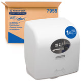DISTRIBUTEUR D’ESSUIE-MAINS ROULEAUX AQUARIUS SLIMROLL BLANC PBS