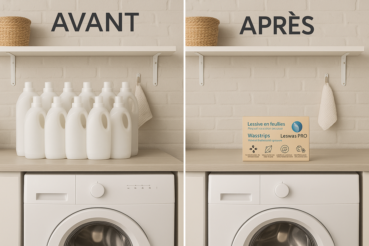 LESSIVE EN FEUILLE LESWAS PRO X100