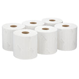 ESSUYEUR POUR NETTOYAGE LEGER WYPALL L10 GENERAL CLEAN BOBINE DEVIDAGE CENTRAL BLANC 630 FORMATS 1 PLI 18,5X38CM ECOLABEL X6